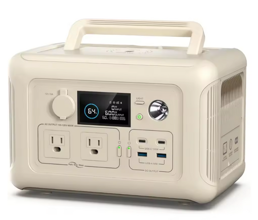 Allpowers R600 Beige Power station, 299Wh 600 W LiFePO4 Battery